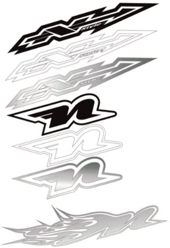 N-Style Decal Sheets Flying N Die Cut Black N30-1025