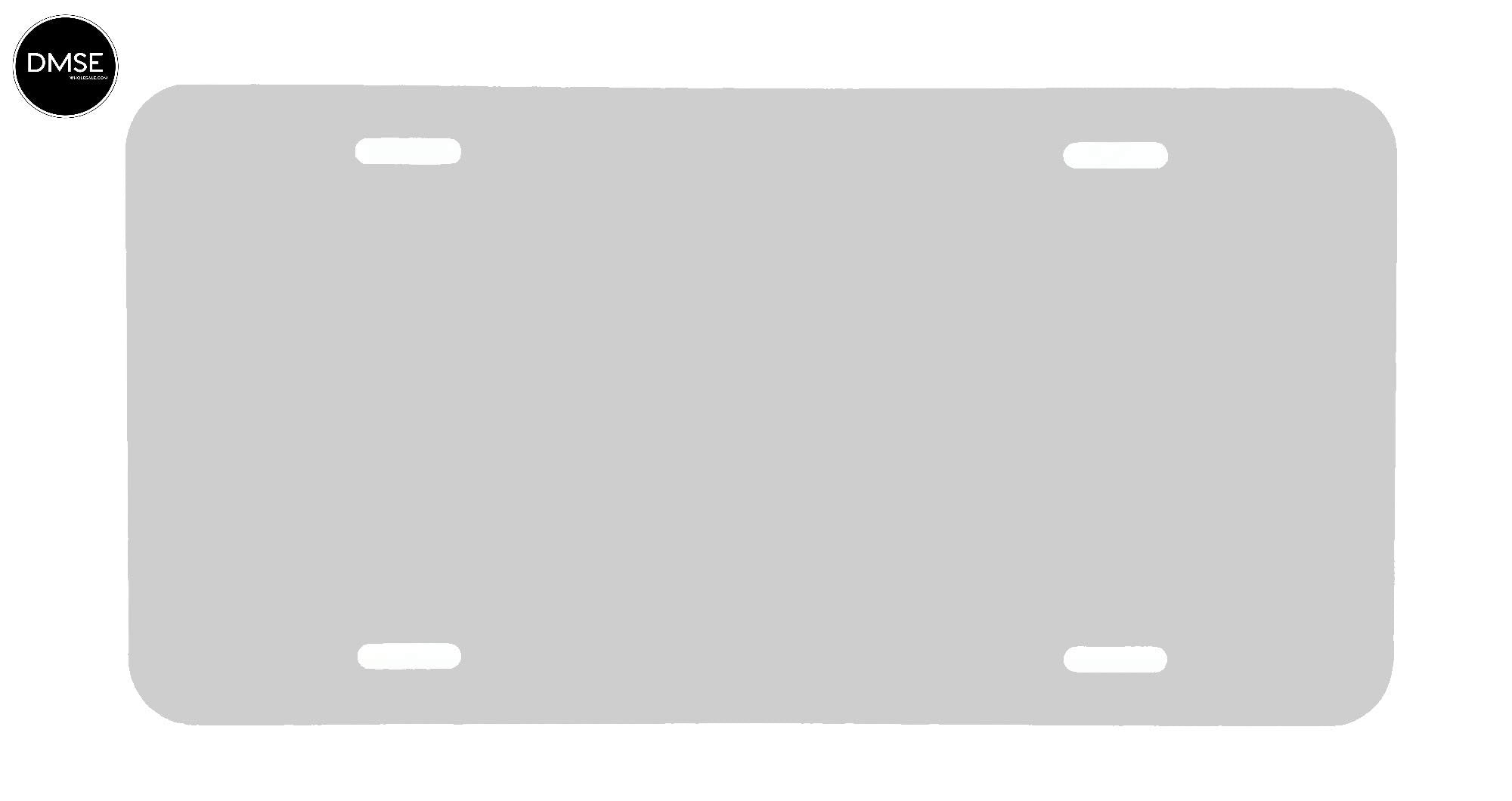 DMSE Wholesale Blank Metal Aluminium Automotive License Plate Plates Tag for Custom Design Work - 0.025 Thickness/0.5mm - US/Can