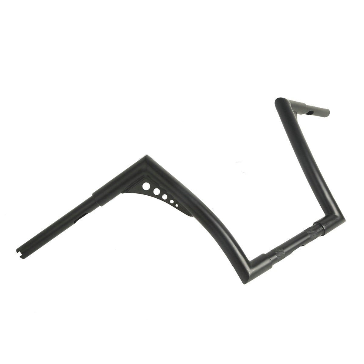 Xfmt Motorcycle Black 12'' Rise Ape Hangers Bar 1-1/4'' Batwing Handlebar For Harley Sportster Xl Softail Dyna Road King