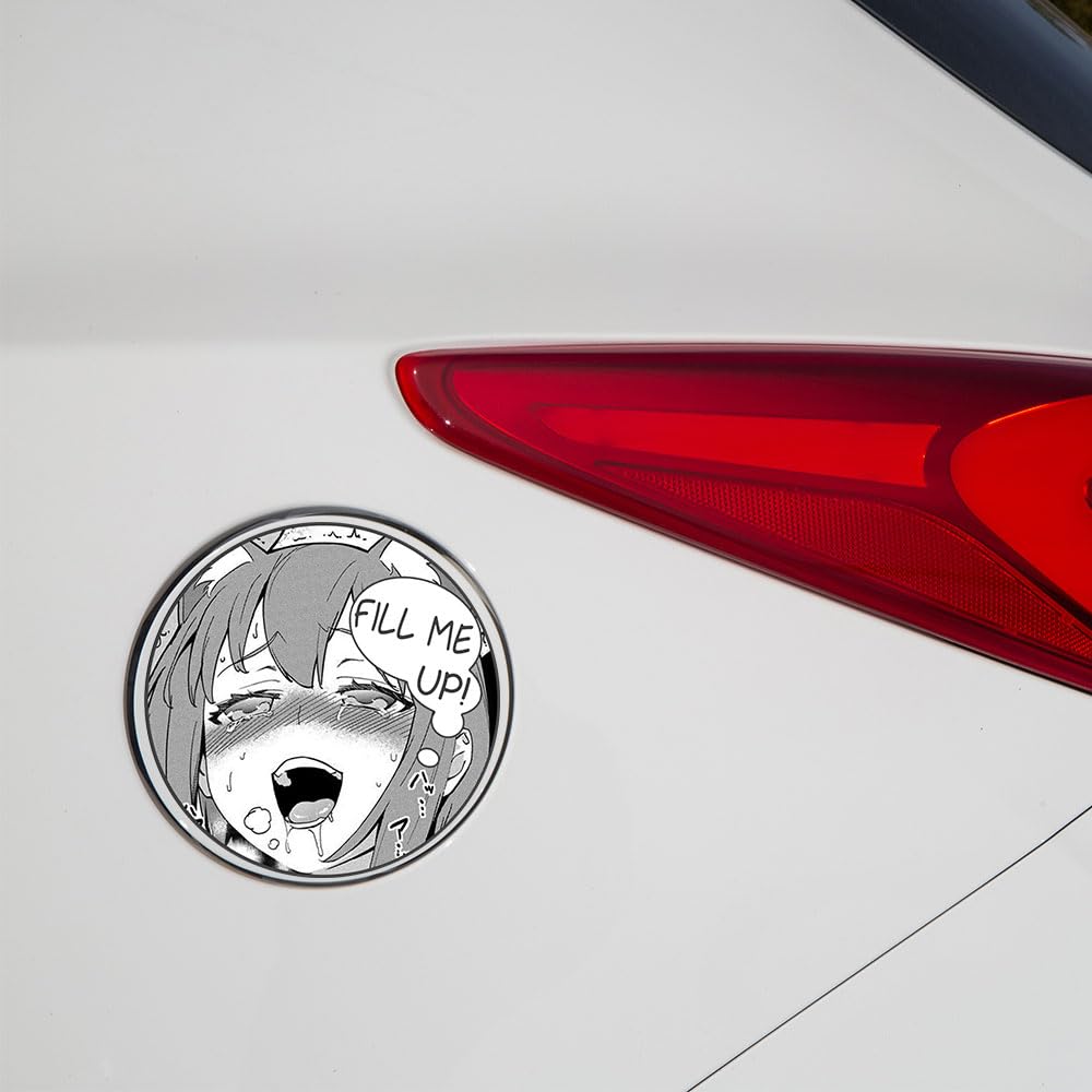 Earlfamily 5.1'' For Fill Me Up Anime Car Stickers Waterproof Personality Decals Scratch-Proof Vinyl Car Door Protector Decor