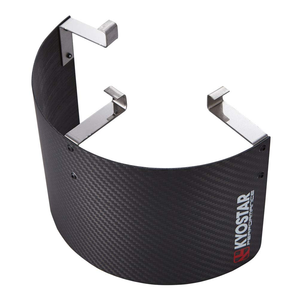 Kyostar 100% Real Carbon Fiber Air Filter Heat Shield Cover Universal Air Intake Filter Cover For 2.5-3.5'' Cone Filter