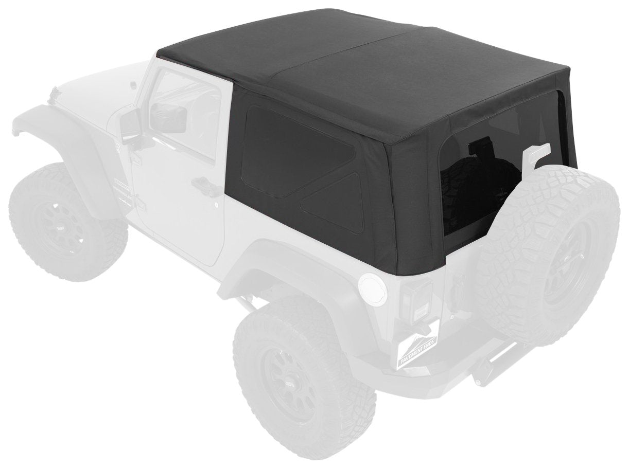 Pavement Ends by Bestop 51202-35 Black Diamond Replay Replacement Soft Top Tinted Windows; No door skins included for 2007-2009 