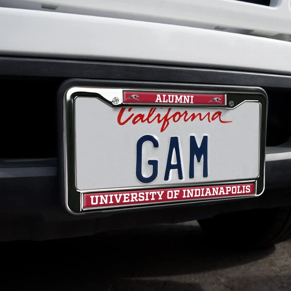 University of Indianapolis Alumni Logo Full Size Standard License Plate Metal Frame