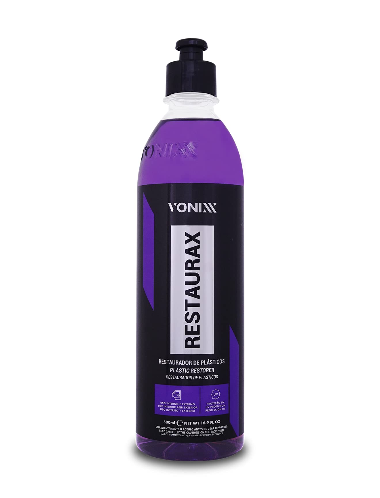Vonixx Restaurax Plastic Surface Renewal & Protection Solution | Glossy Finish | Interior & Exterior Care | Long-Lasting Results