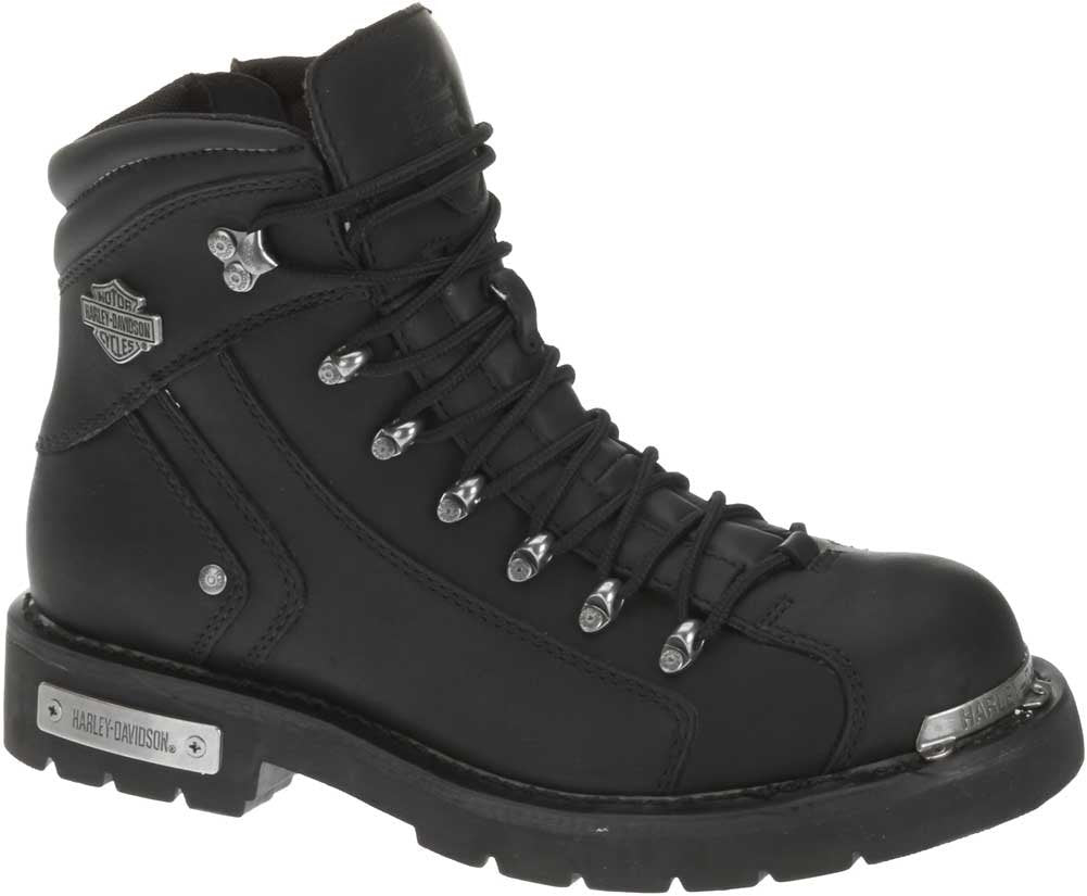 Harley-Davidson Footwear Men'S Electron Leather Motorcycle Casual Boot, Black, 7.5