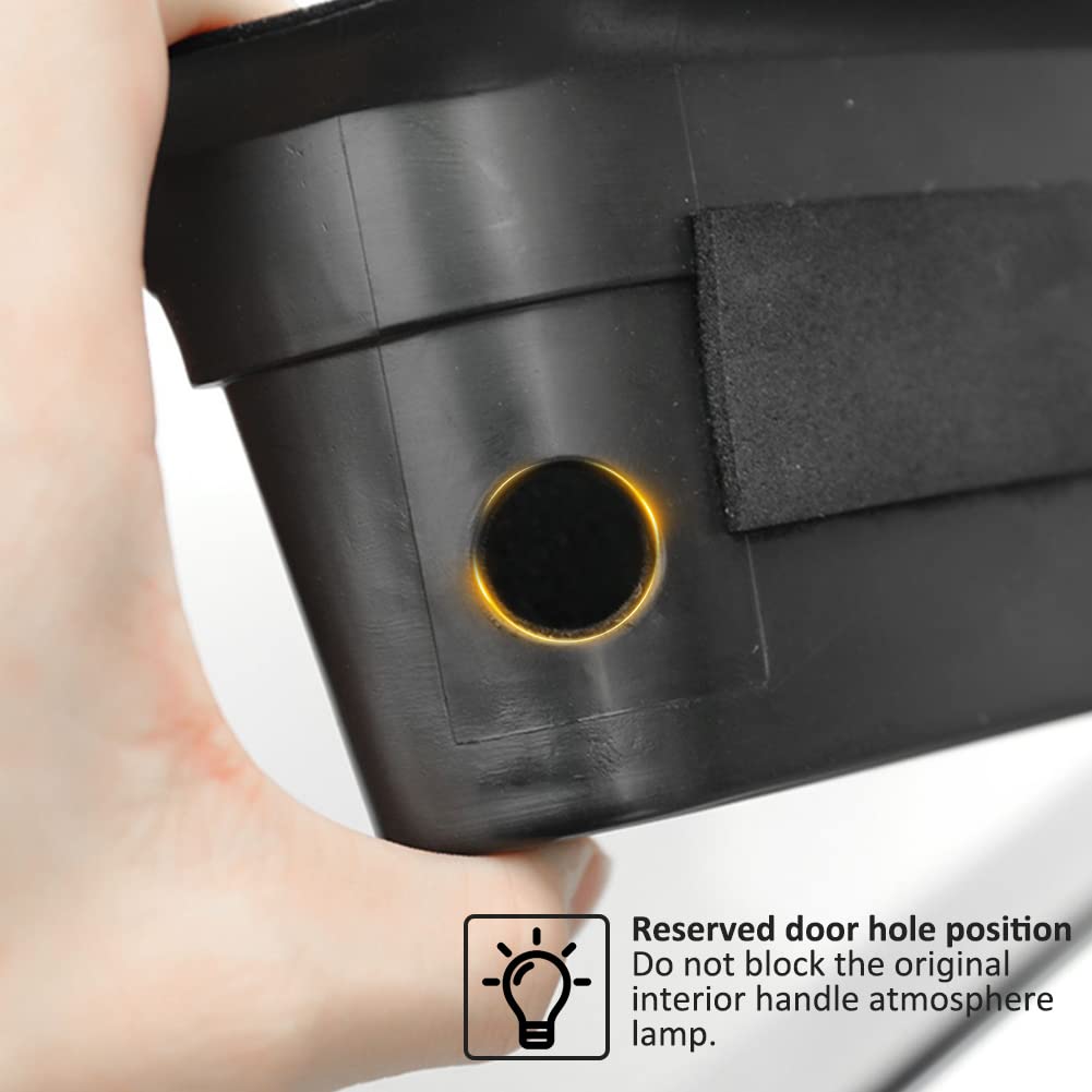 Yboueo 2Pcs Xt5 Front Side Door Handle Storage Box Holder Upgraded Door Armrest Organizer For Cadillac Xt5 2023 2022 2021 2020 2