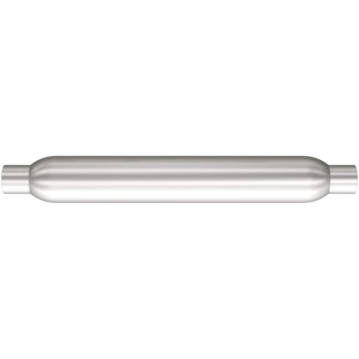 MagnaFlow Glasspack 3.5in Round Center/Center Performance Muffler Exhaust 18135-2.25in Inlet/Outlet Diameter, 22in Body Length, 