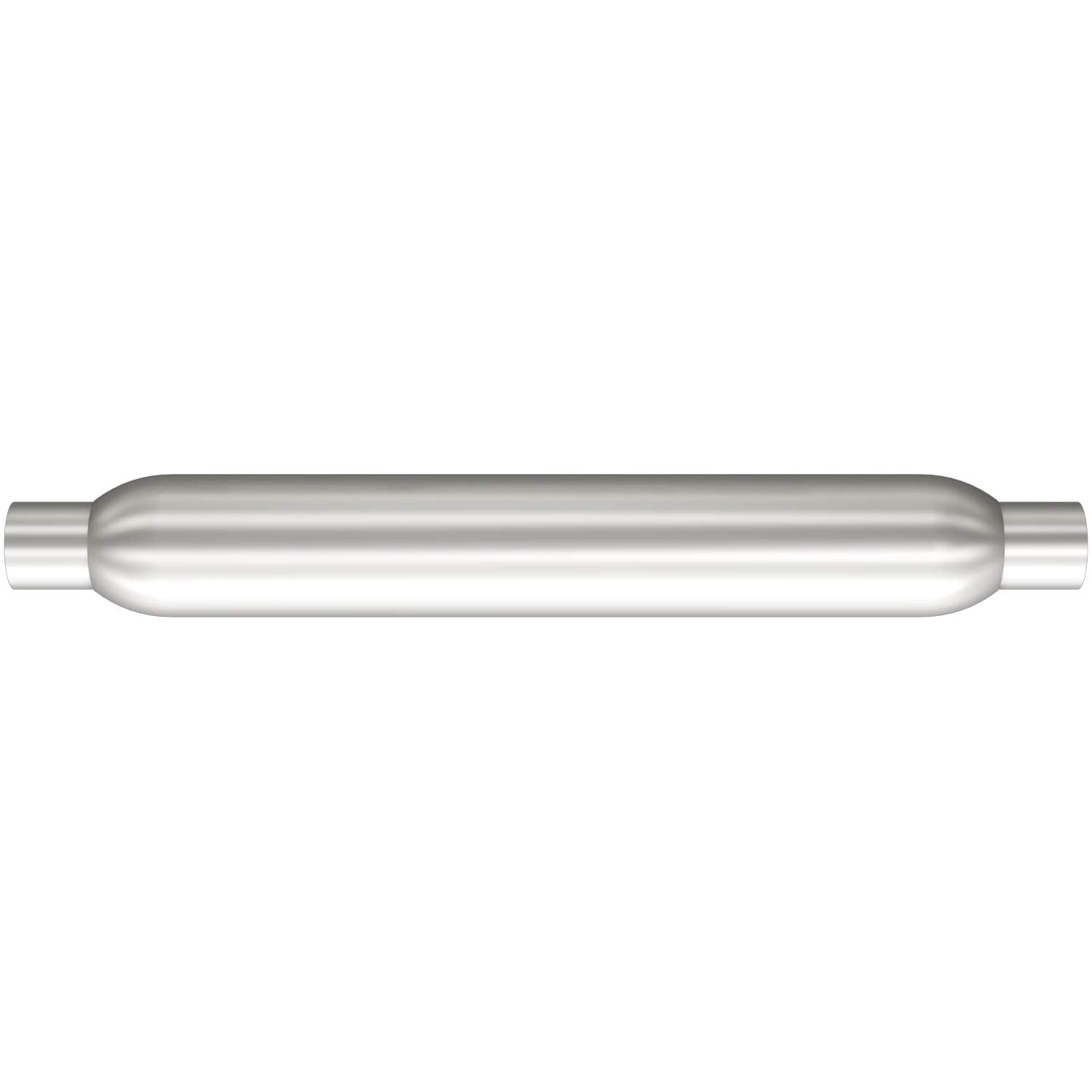 MagnaFlow Glasspack 3.5in Round Center/Center Performance Muffler Exhaust 18135-2.25in Inlet/Outlet Diameter, 22in Body Length, 