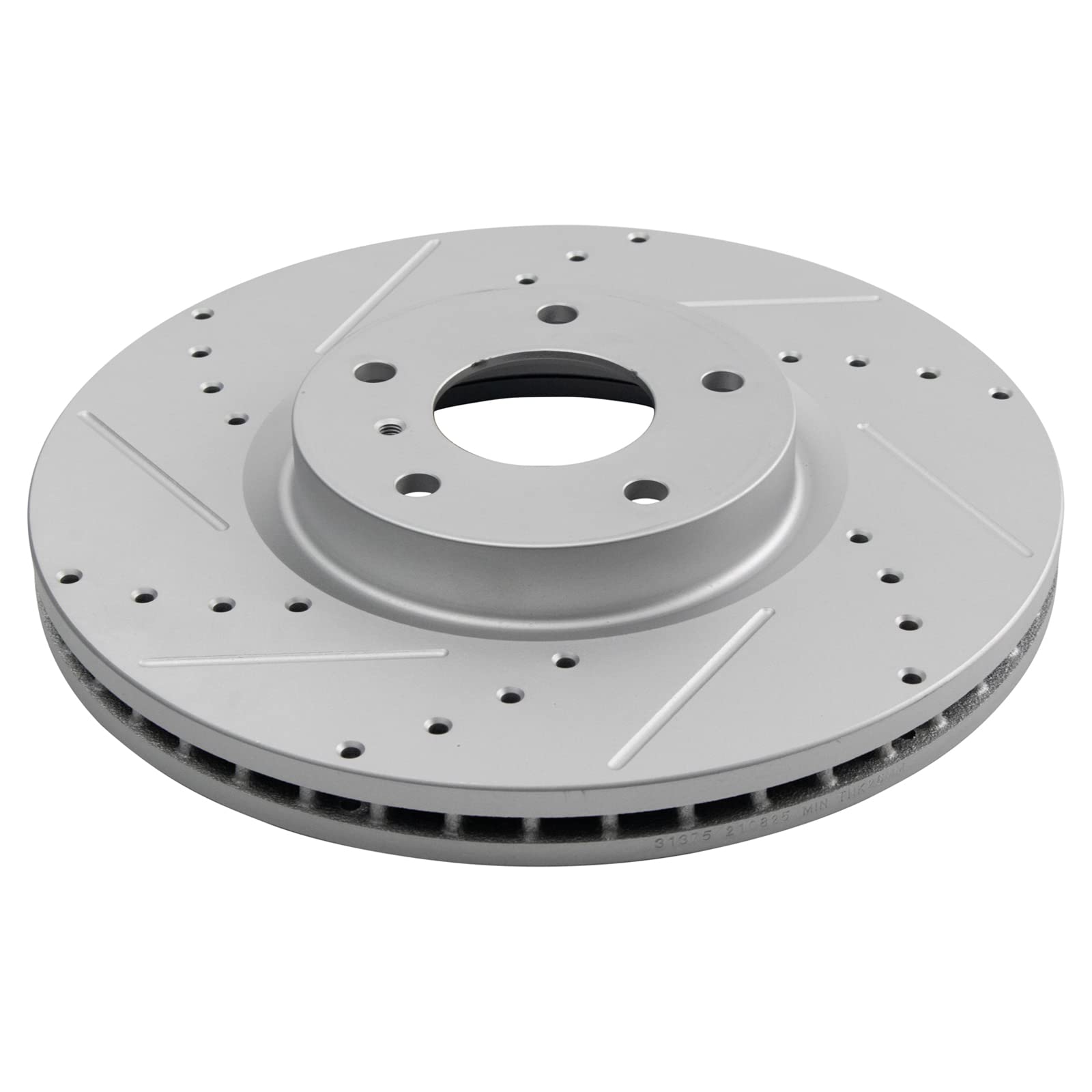 Trq Performance Front Drilled Slotted Coated Brake Rotor Set For Infiniti Nissan