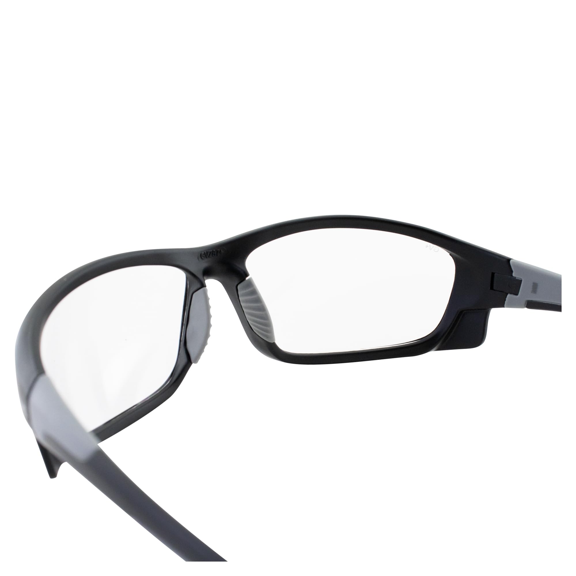 Global Vision Hercules-5 Motorcycle Safety Glasses Ansi Z87.1 Riding Sunglasses Black Frame W/Clear Lens