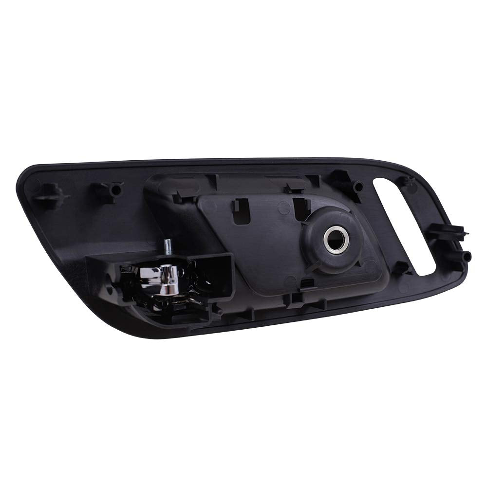 Brock Replacement Passengers Front Inside Interior Door Handle Chrome Lever With Black Housing Compatible With Silverado Sierra