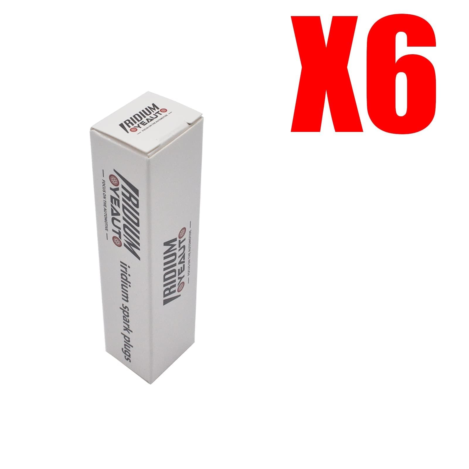 Oyeauto 6059 Set Of 6 Iridium Spark Plugs Ltr6Ix11 Sp411 Compatible With Ford Cadillac Chevrolet Lincoln Buick Equinox Canyon En