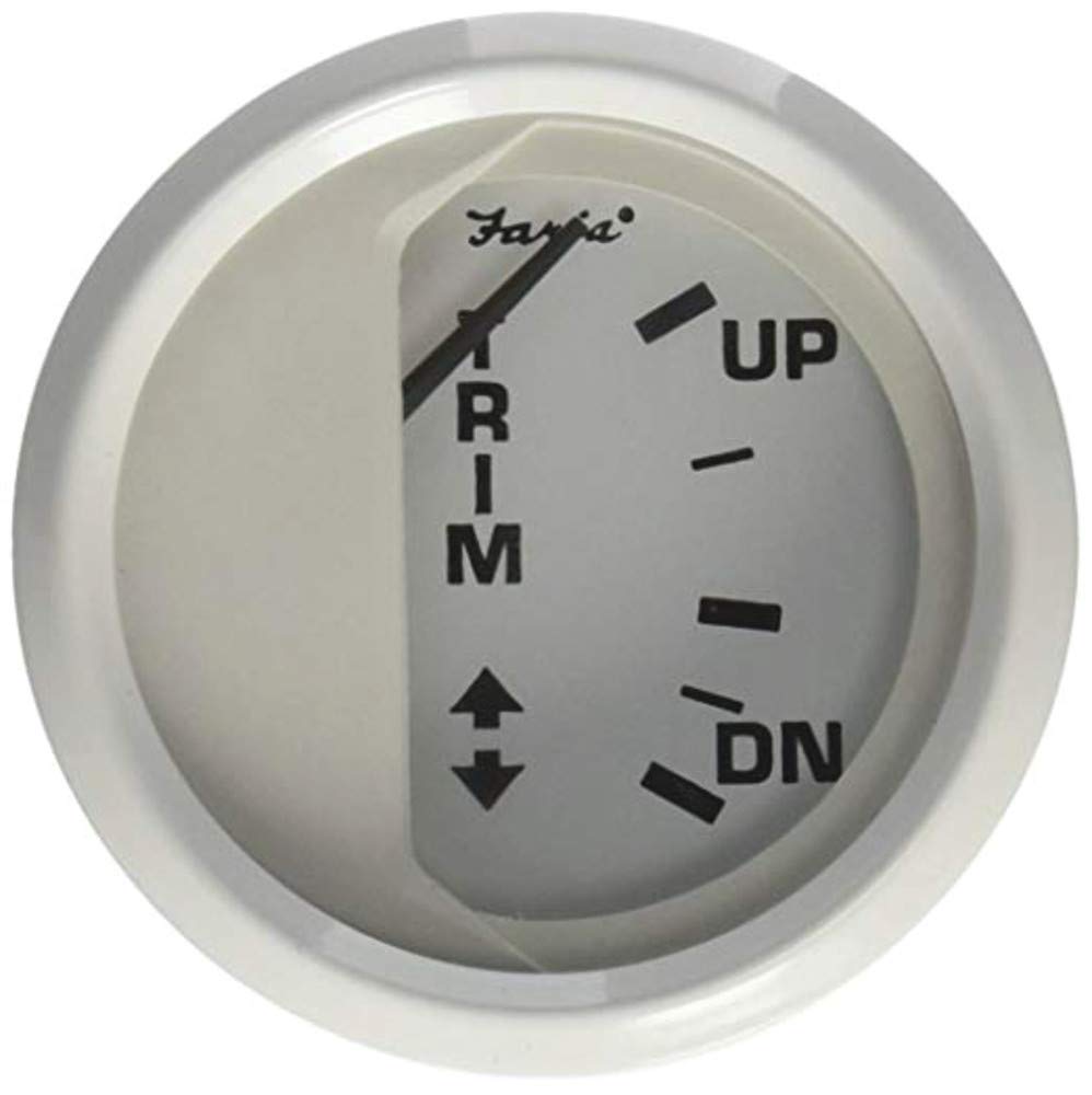 Faria Beede Instruments Beede Faria Beede Instruments 13122 Dress Trim Gauge (Mercury/Mariner/Mercruiser/Volvo DP/Yamaha 2001 and Newer) - 2', White