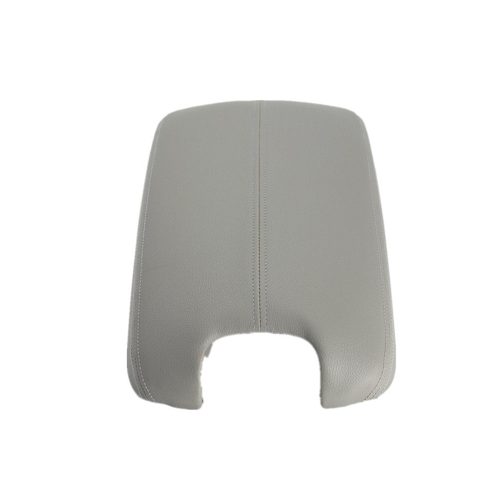Ezzy Auto Gray Leather Suture Console Armrest Lid Cover For 2008 2009 2010 2011 2012 Honda Accord Center Console Cover Lid