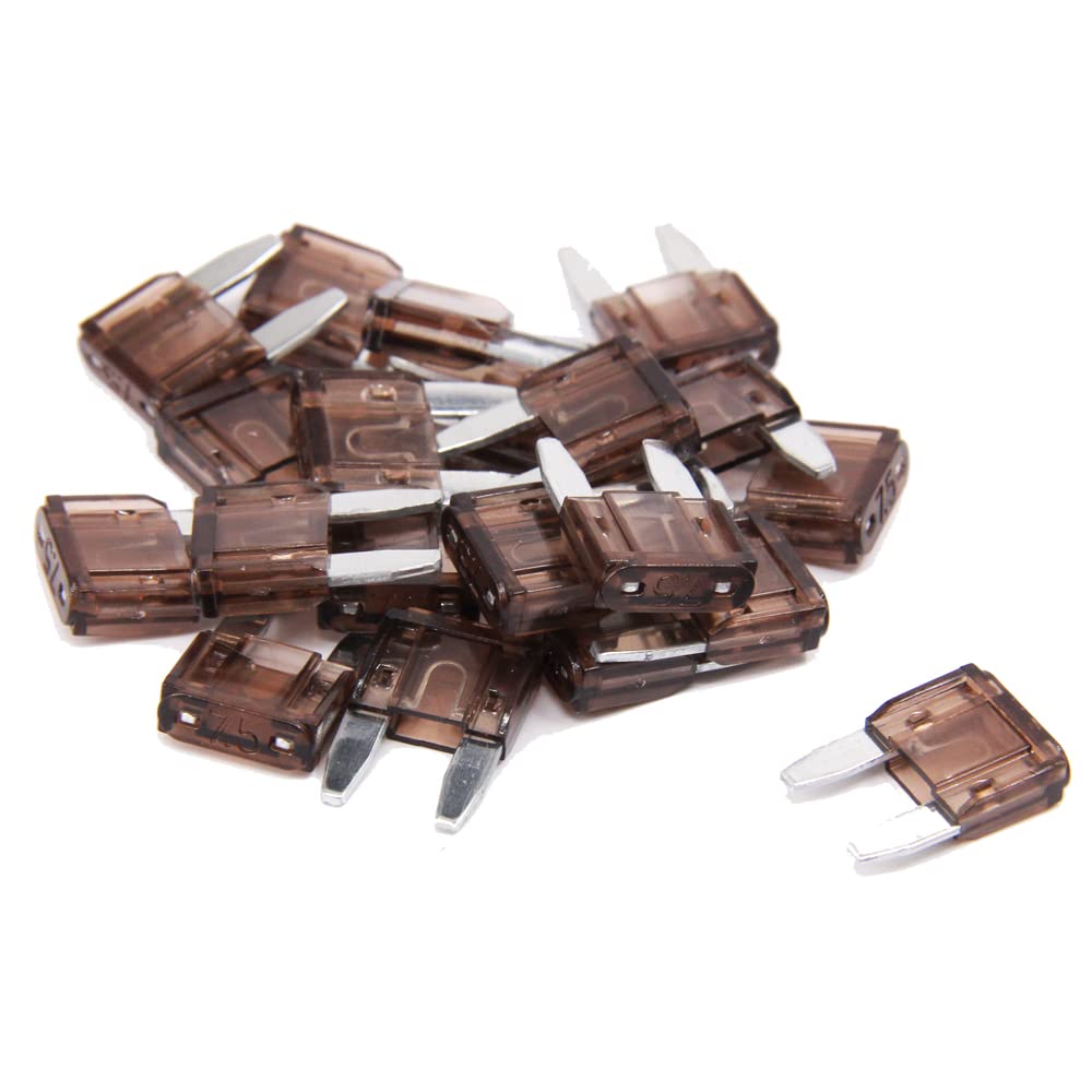 Fymusing 20 Pcs 7.5A Mini Blade Fuse, Automotive Fuse For Car Truck