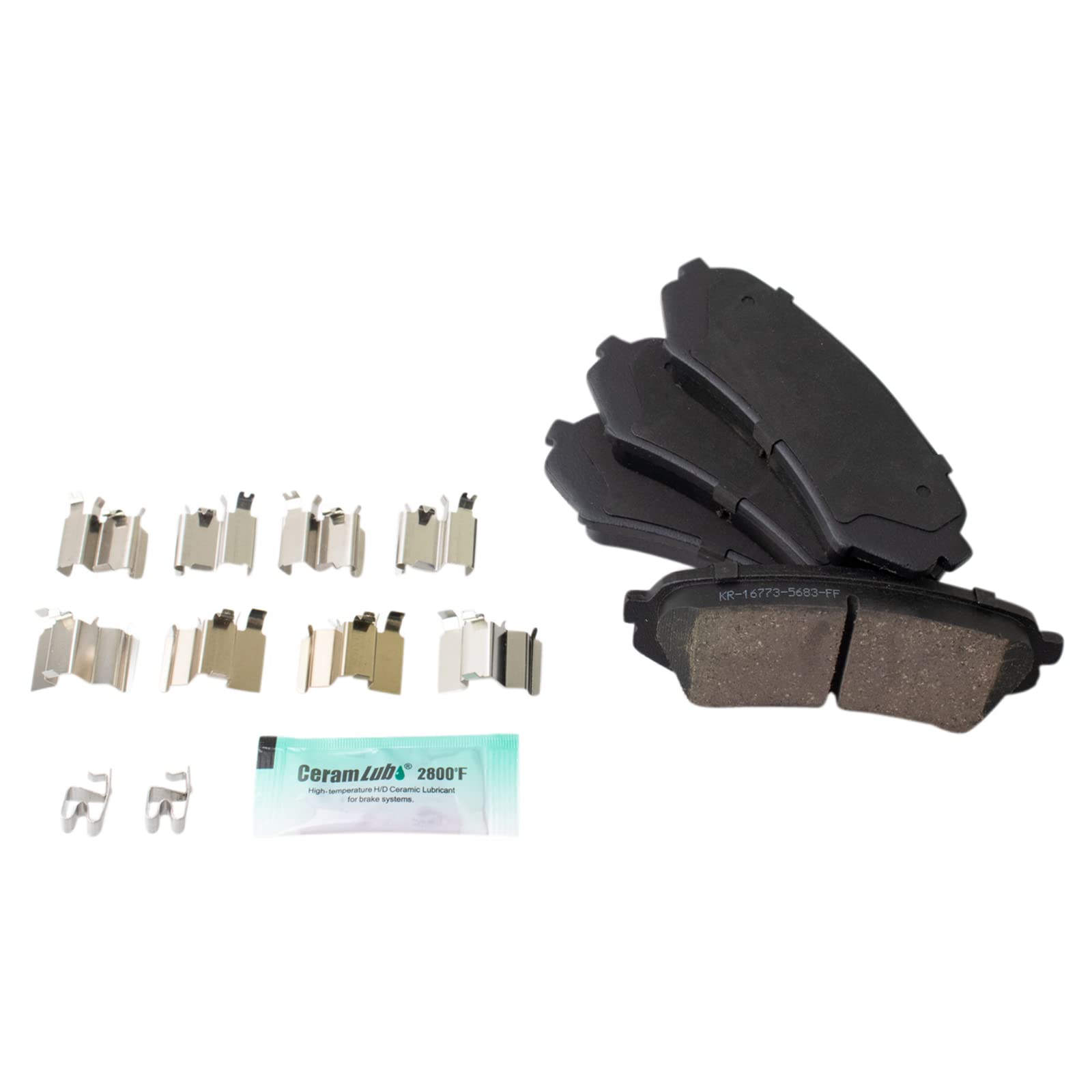 TRQ Rear Brake Pad & Rotor Kit Brake Pads Brake Rotor Ceramic Compatible with 1998-2007 Lexus LX470 Toyota Land Cruiser
