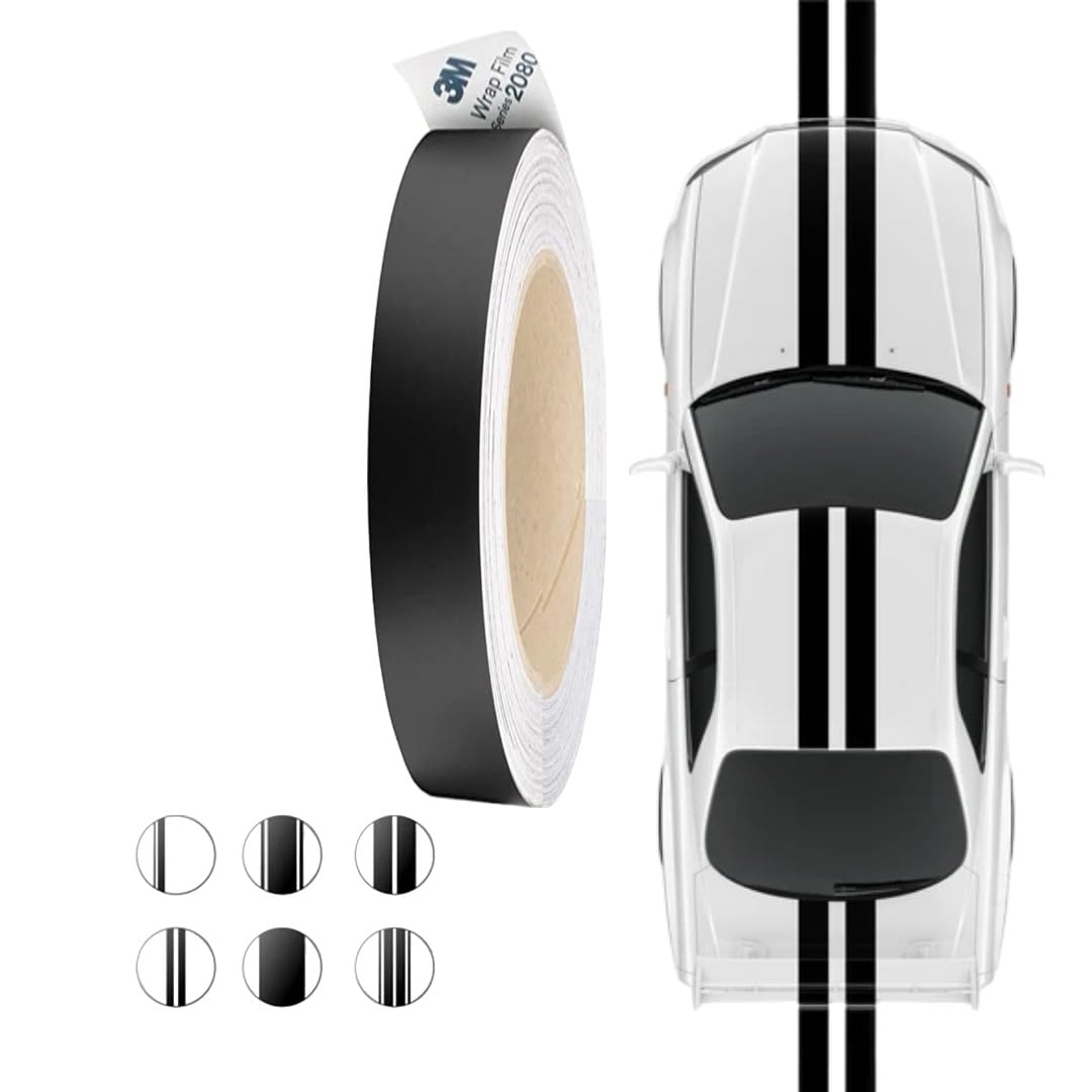 3M Black Vinyl Wrap Film Series 2080 1080 Kit for Black Gloss Out Chrome Delete Window Trim Door Trim Free Tool Kit (Matte Black