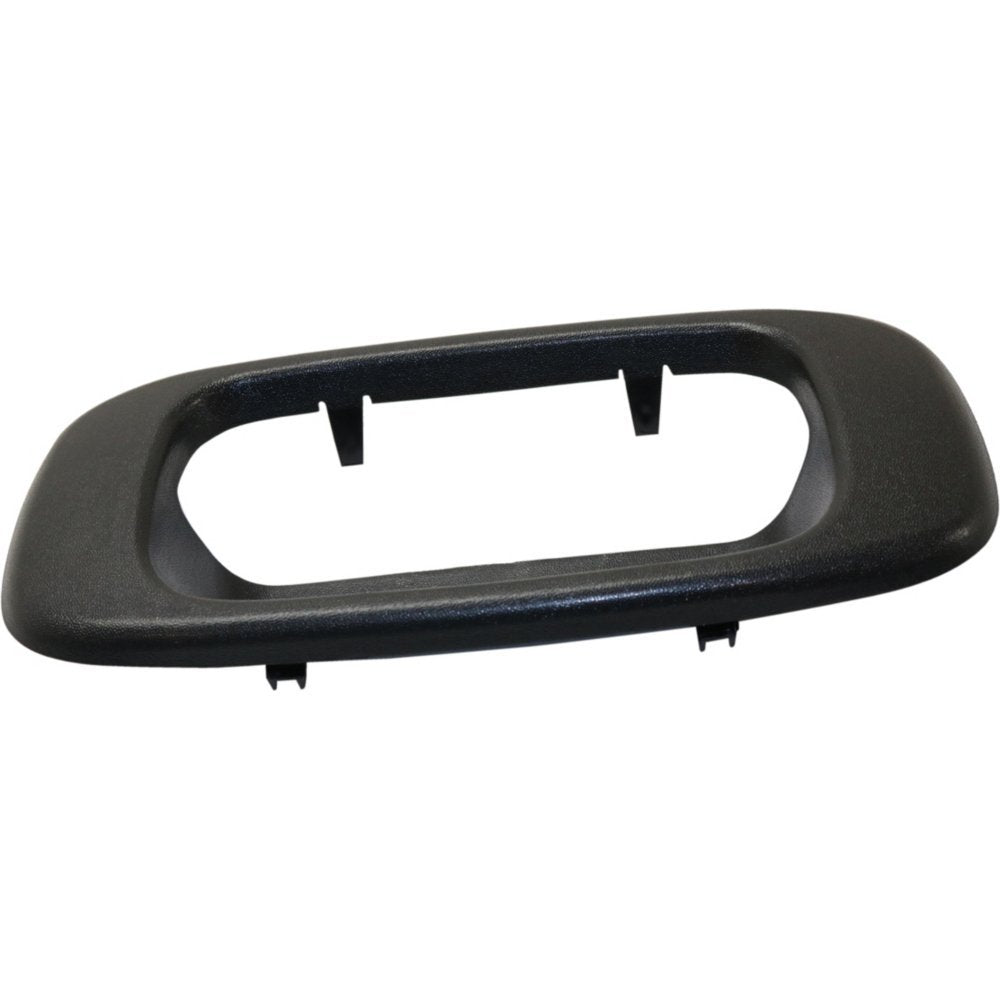Evan Fischer Tailgate Handle Bezel Compatible with 1999-2006 Chevrolet Silverado 1500, Fits 1999-2004 Silverado 2500, Fits 1999-2006 GMC Sierra 1500 Textured Black Plastic Exterior GM1916102