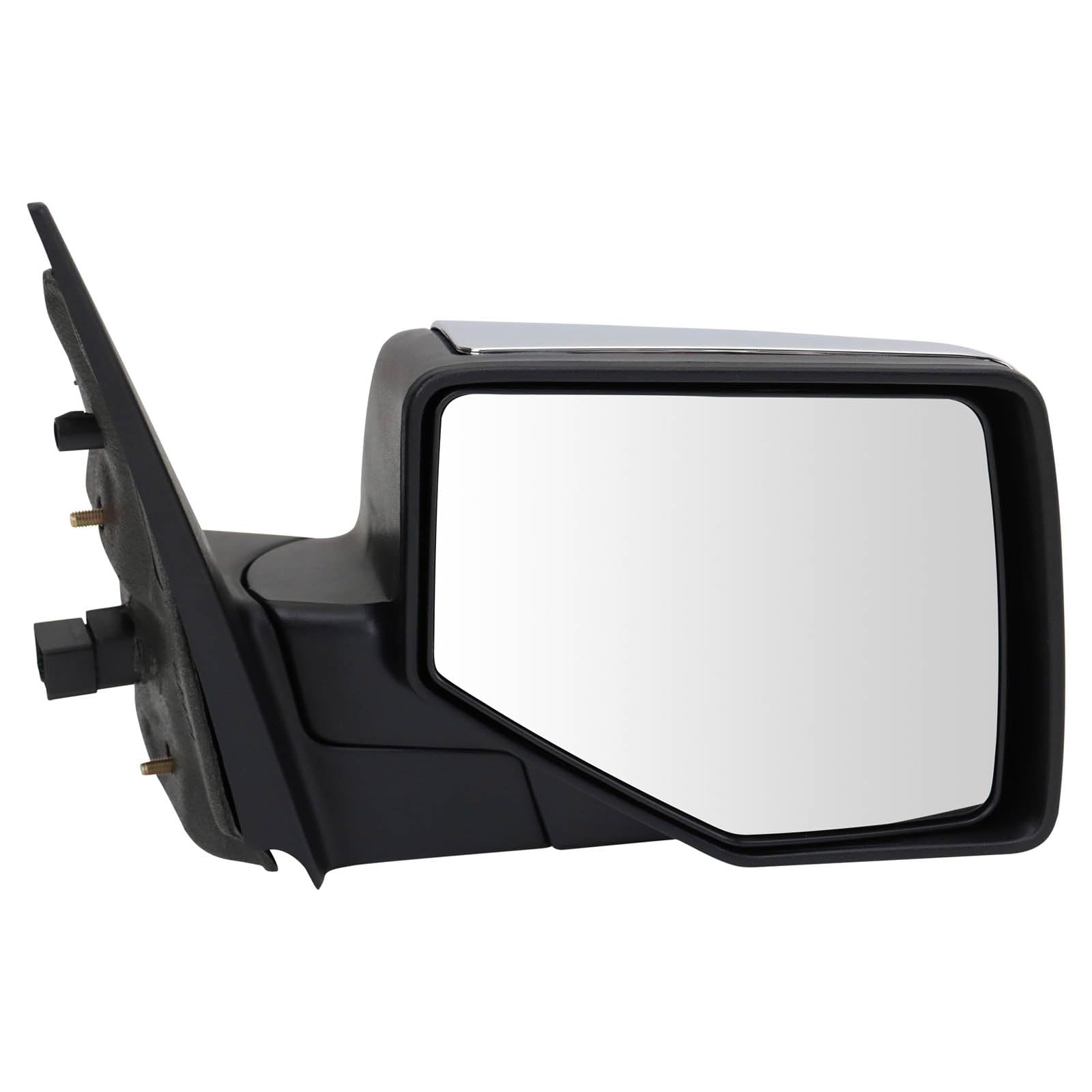Trq Right Mirror Without Heat With Puddle Light With Chrome Cover Passenger Side Compatible With 2006-2010 Ford Explorer 2007-20