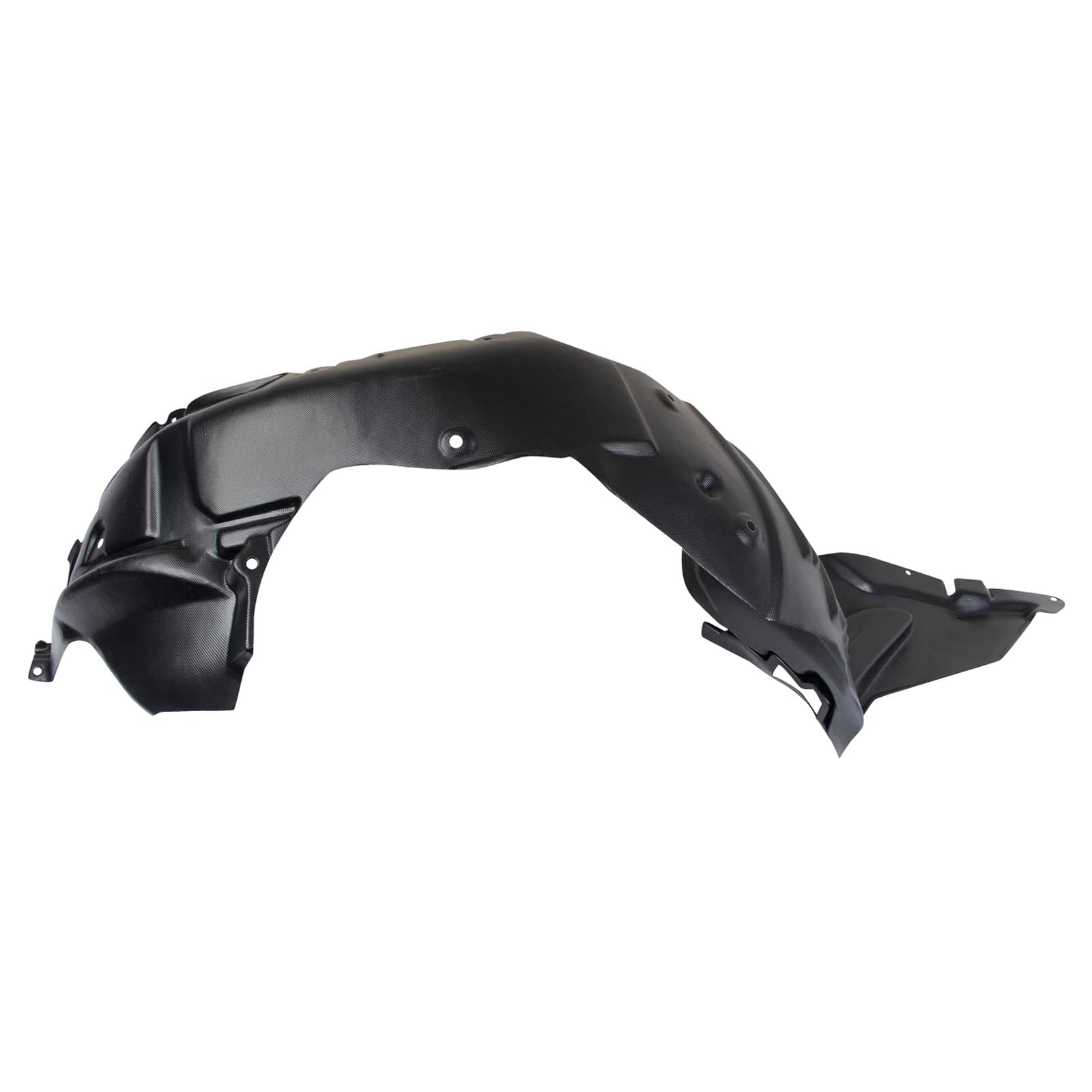 TRQ Inner Fender Liner Set for 2009-2013 Mazda 6, Black, Plastic, Model BDA14608