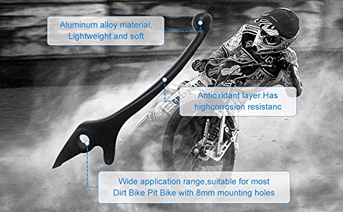 Goirtutss Right Hydraulic Disc Brake Lever Replacement For Dirt Pit Bike 90Cc-125Cc Handle 8Mm Id Bolt Hole 12Mm Thick