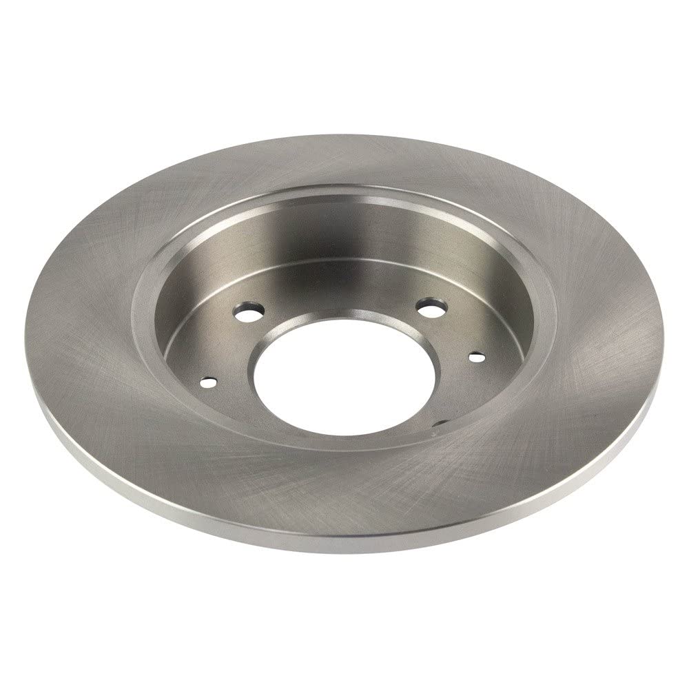 Trq Rear Brake Rotors Set Solid Compatible With 1997-2006 Hyundai Elantra 1997-2001 Tiburon