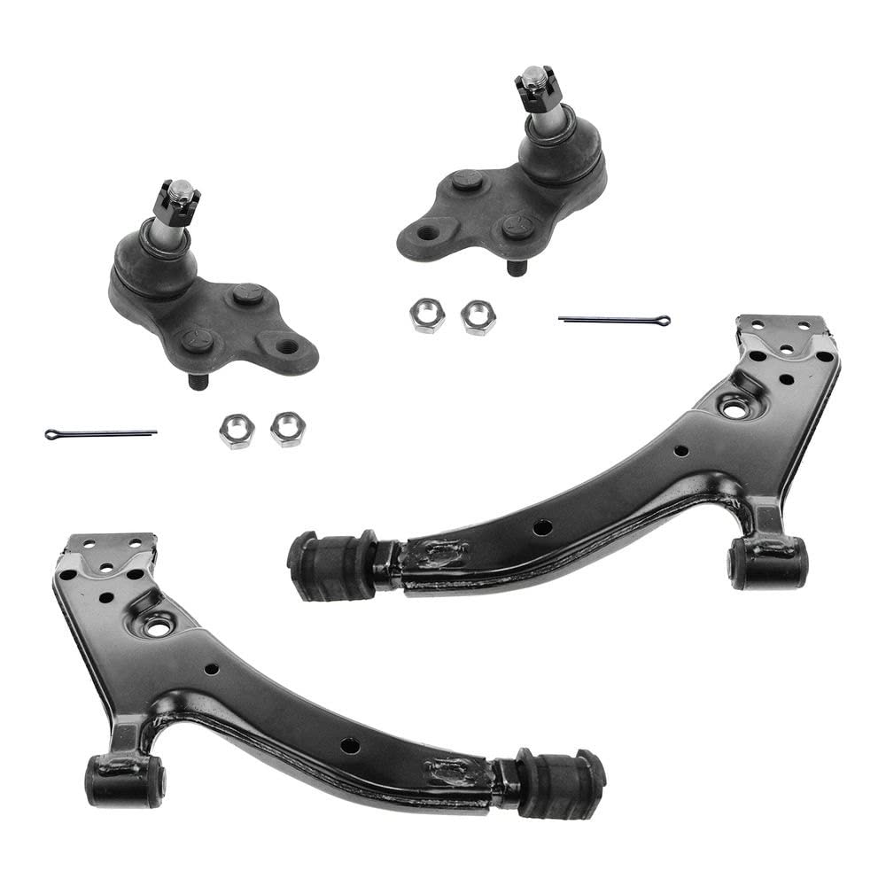 TRQ Front Lower Control Arm with Ball Joint Set Compatible with 1992-1997 Toyota Paseo 1995-1997 Tercel