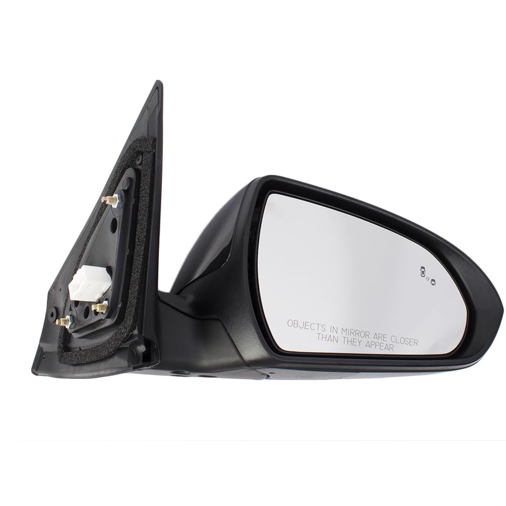 Brock Replacement Passengers Power Side View Mirror Heated W/Blind Spot Detection Compatible With 17-18 Elantra Sedan 87620F3020