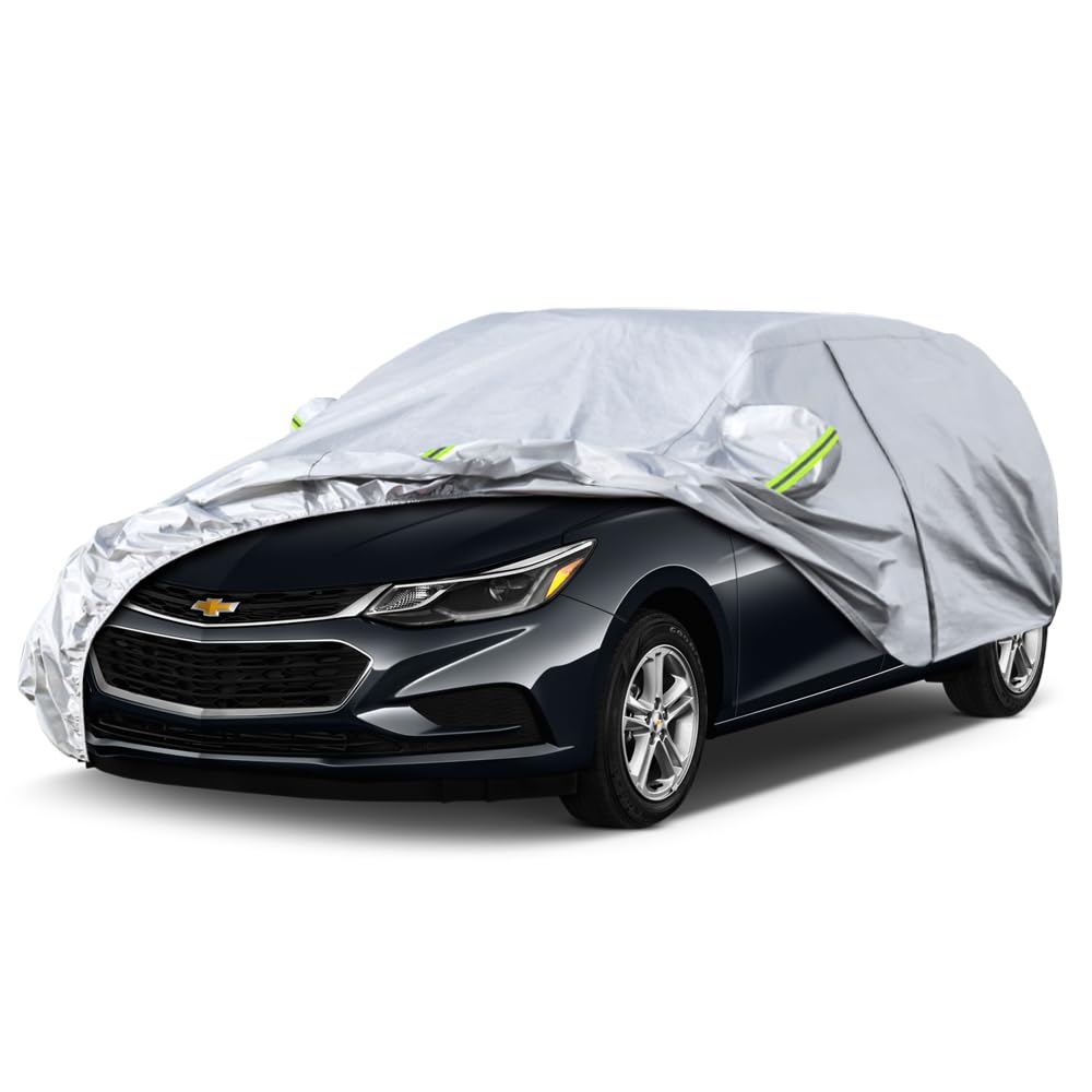 Kaugung 6 Layers Car Cover Custom Fit Chevrolet Cruze Hatchback (2009-2025), Waterproof All Weather Resistant Outdoor Indoor Sun
