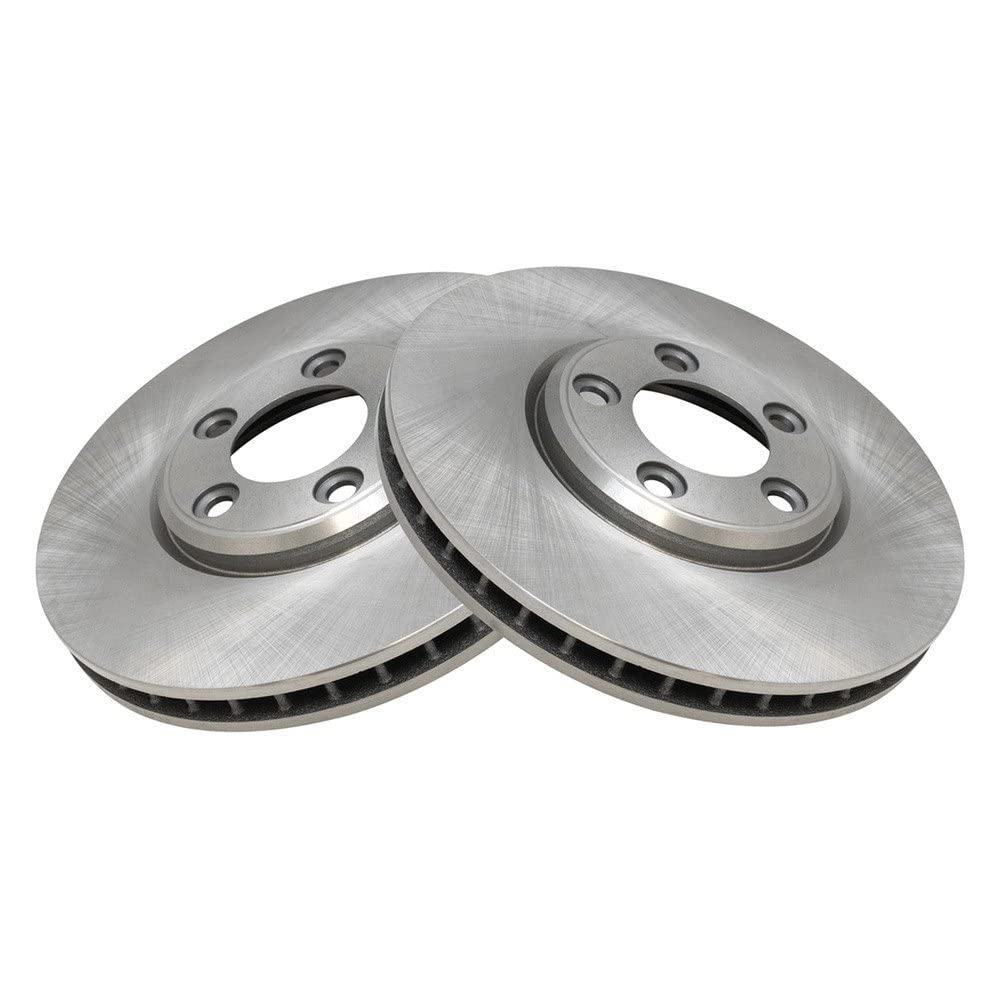 Trq Front Brake Rotors Set Vented Compatible With 2002-2005 Ford Thunderbird 2000-2005 Jaguar S-Type 2000-2006 Lincoln Ls