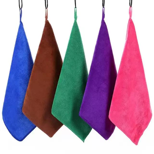 IBA ISBA COLLECTIONS Microfiber 400 GSM Wash Cloth for Car | Bike | Window | Glassware, Multipurpose Highly Absorbent Cleaning T
