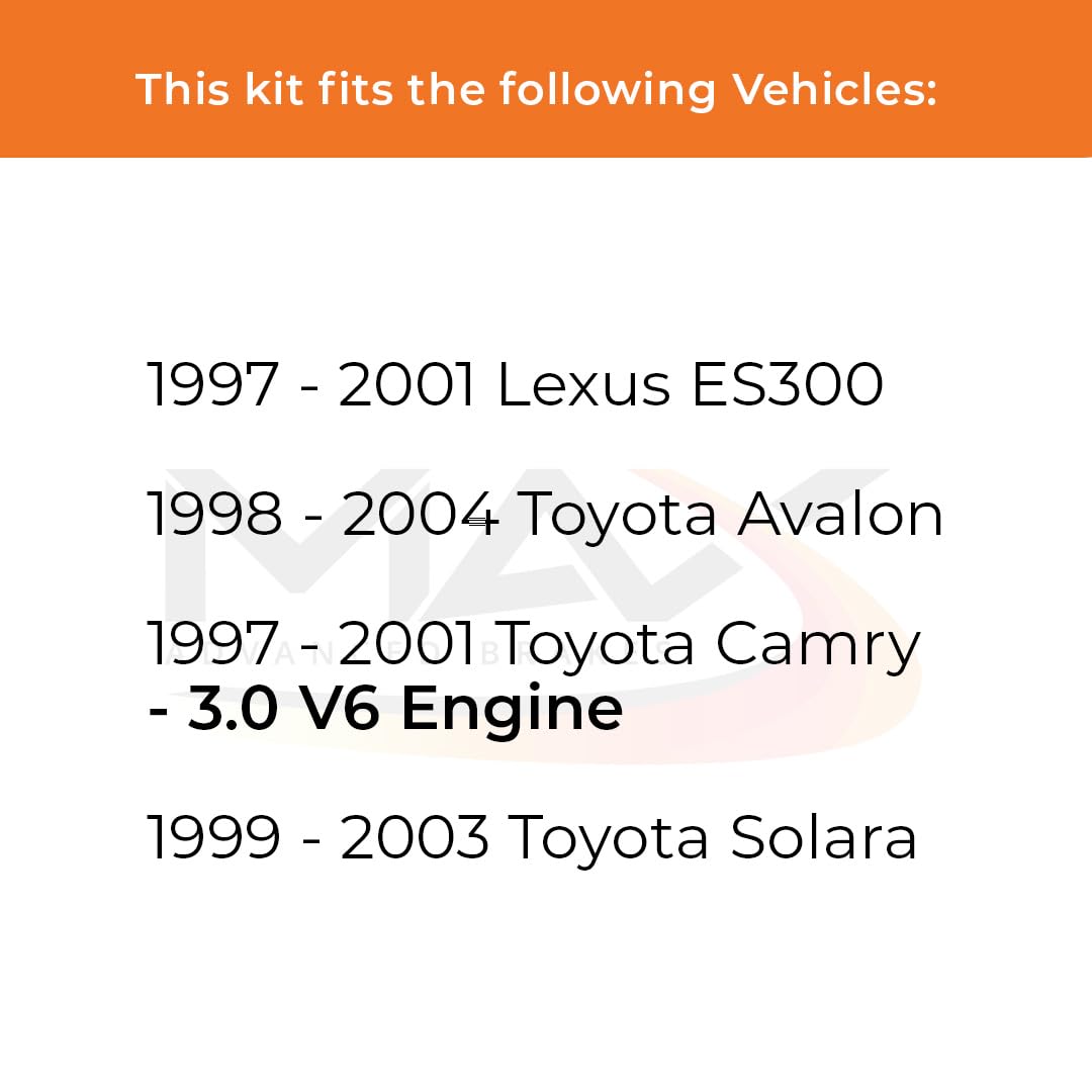 Max Advanced Brakes Front Brake Kit Compatible With 1997-2001 Toyota Camry Avalon Solara Compatible With Lexus Es300 Replacement