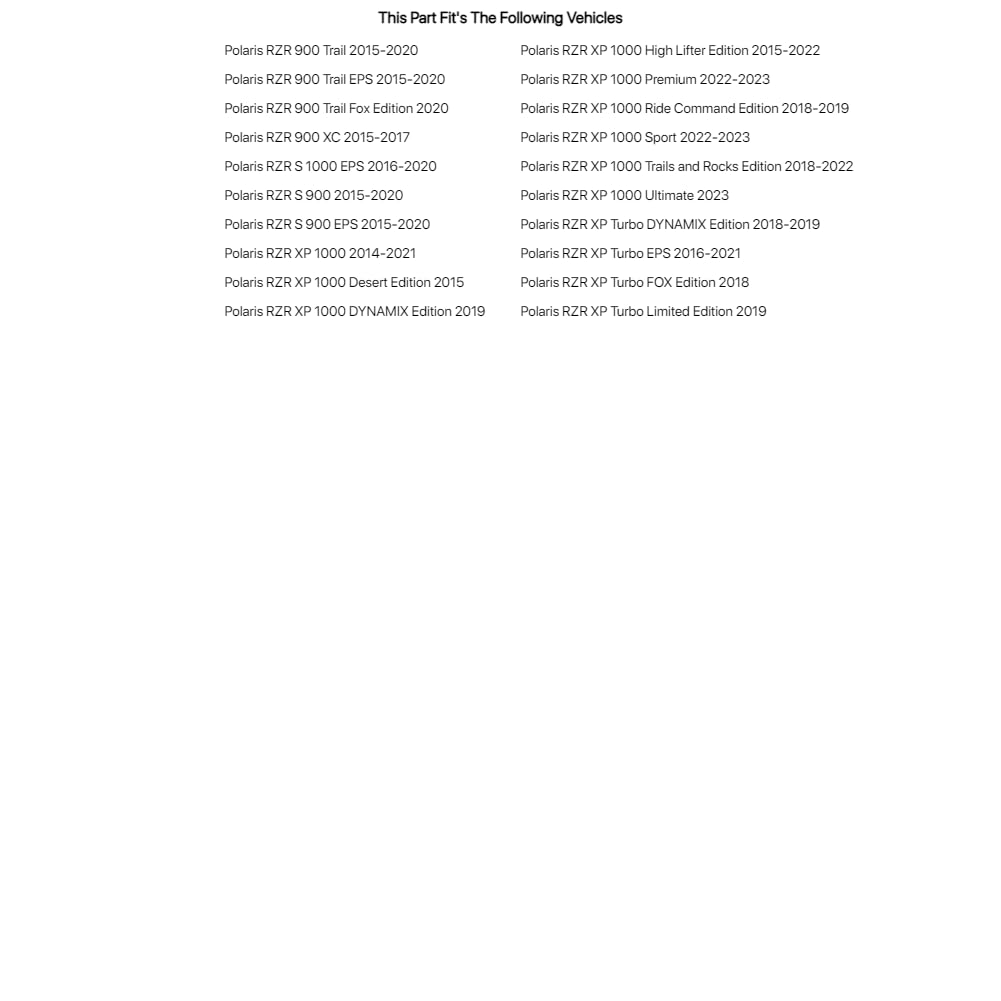 Tusk Utv Fabric Roof Polaris Rzr Xp 1000