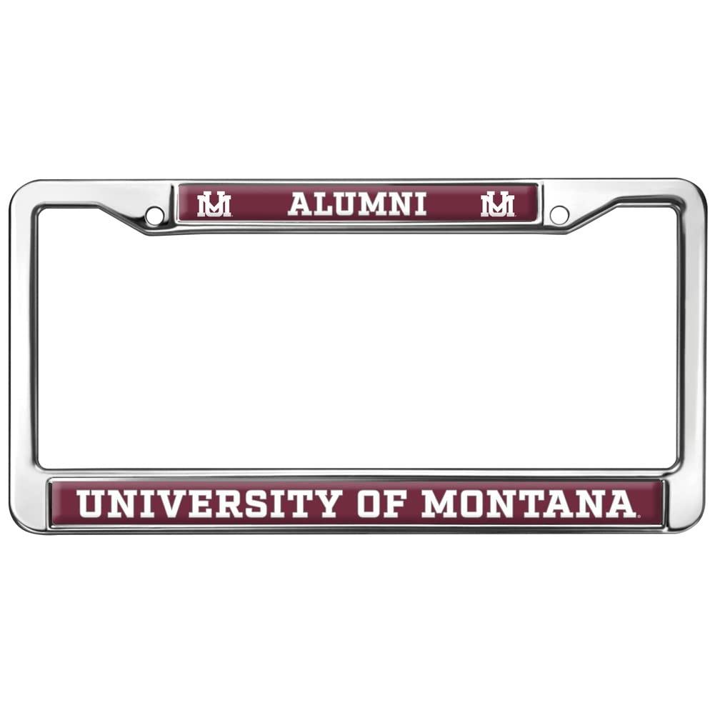 University of Montana Alumni Logo Full Size Standard License Plate Metal Frame