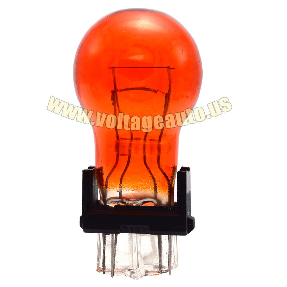 Voltage Automotive 3057A 3057 Amber Automotive Brake Light Turn Signal Side Marker Tail Light Bulb (Box Of 10)