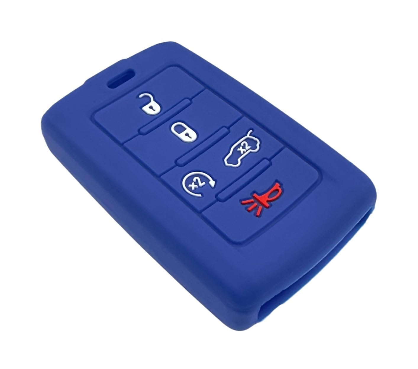 Reprotecting Silicone Rubber Key Fob Cover Compatible With 2021-2025 Jeep Grand Cherokee L, Grand Wagoneer L, Wagoneer, Black Bl