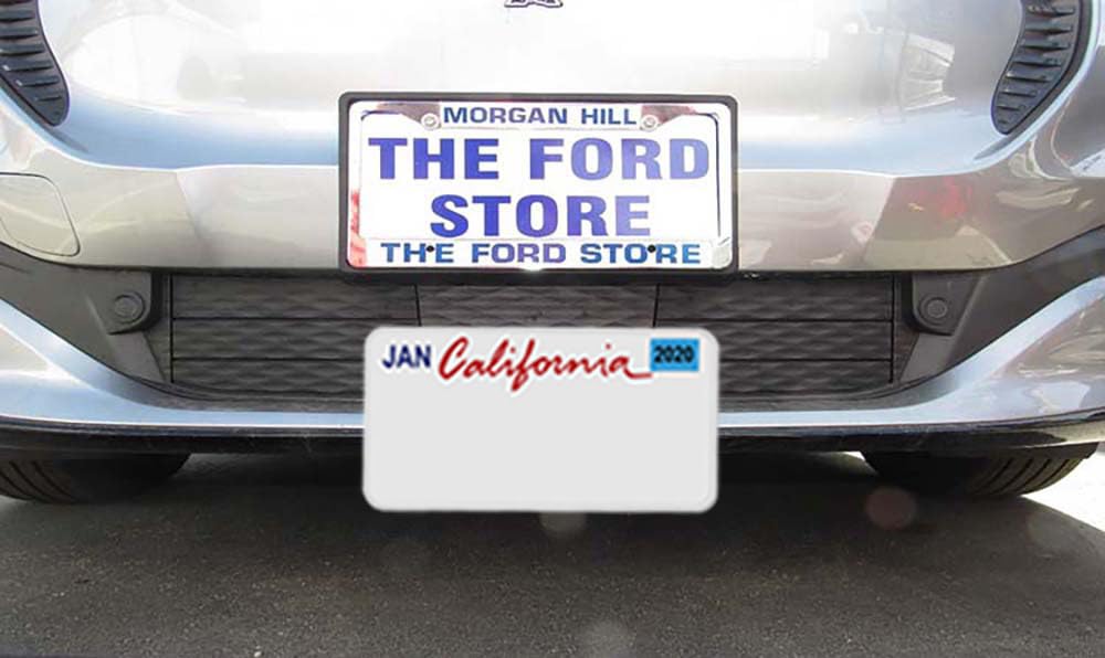 STO N SHO Front License Plate Bracket Compatible with 2021-2024 Ford Mach-E (Except GT) (SNS279)