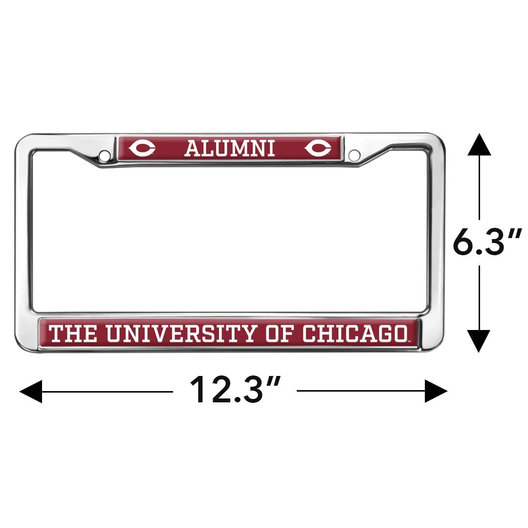 University of Chicago Alumni Full Size Standard License Plate Metal Frame