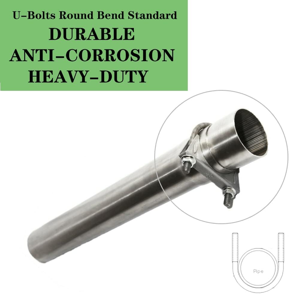 Heavy Duty 2.25'' Exhaust U-Bolt Clamp 2 1/4 Inch Stainless Exhaust Clamp
