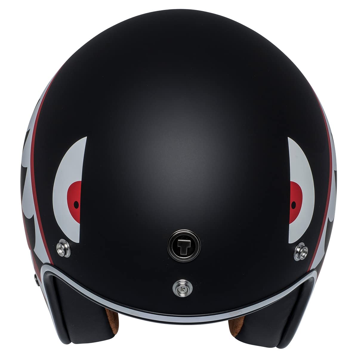 Torc T50 Route 66 3/4 Helmet With 'Flying Tiger' Graphic (Flat Black, Small)