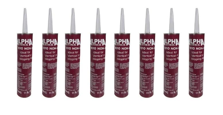 Alpha Systems 862157 1010 Upc Non-Sag Sealant, White (Qty 8)