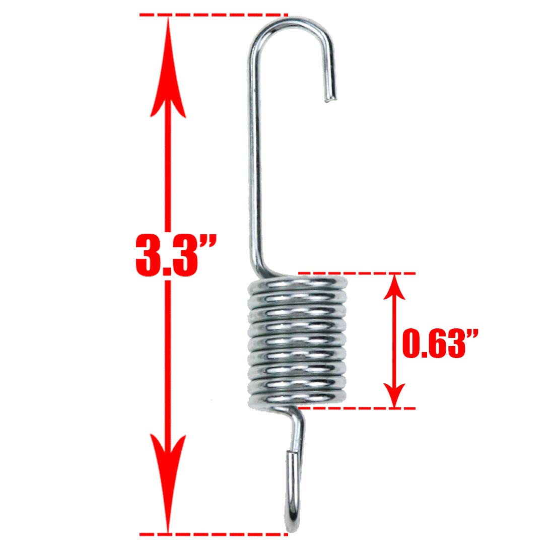 Modengzhe 3 Pcs Motorcycle Kickstand Return Spring Set, Side Stand Spring Brake Pedal Return Spring Brake Light Switch Spring