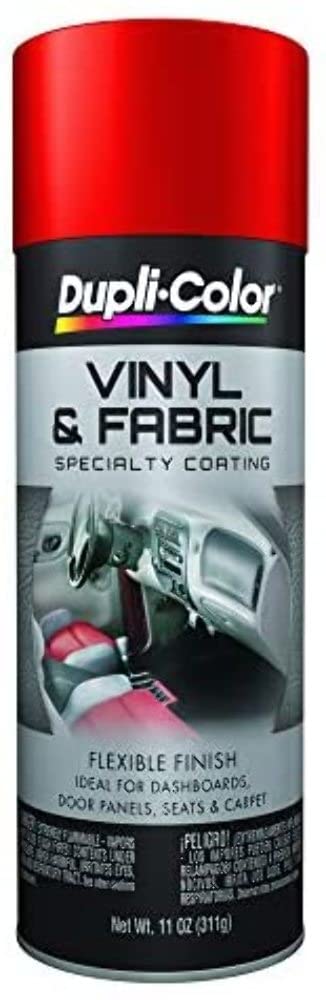 DupliColor Vinyl And Fabric Coating Red 11 Oz. Aerosol  Lot of 6