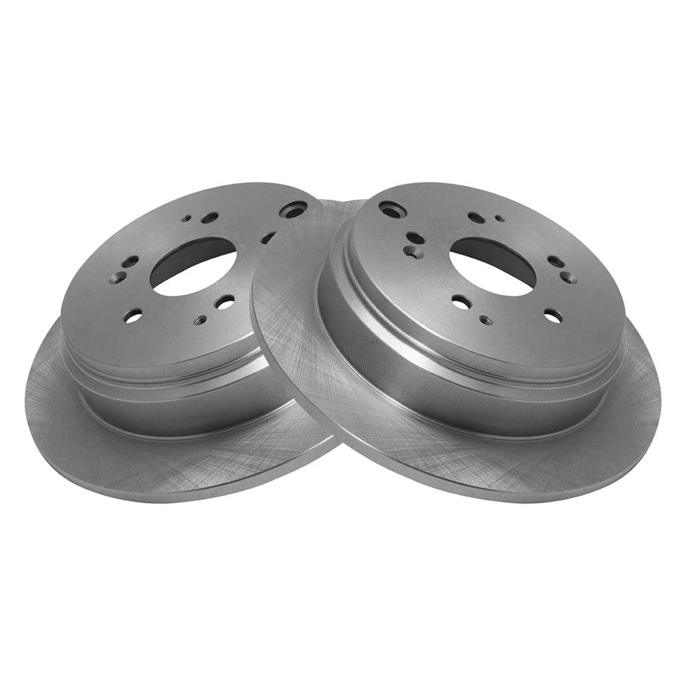 Trq Rear Brake Rotors Set Solid Compatible With 2002-2004 Honda Odyssey