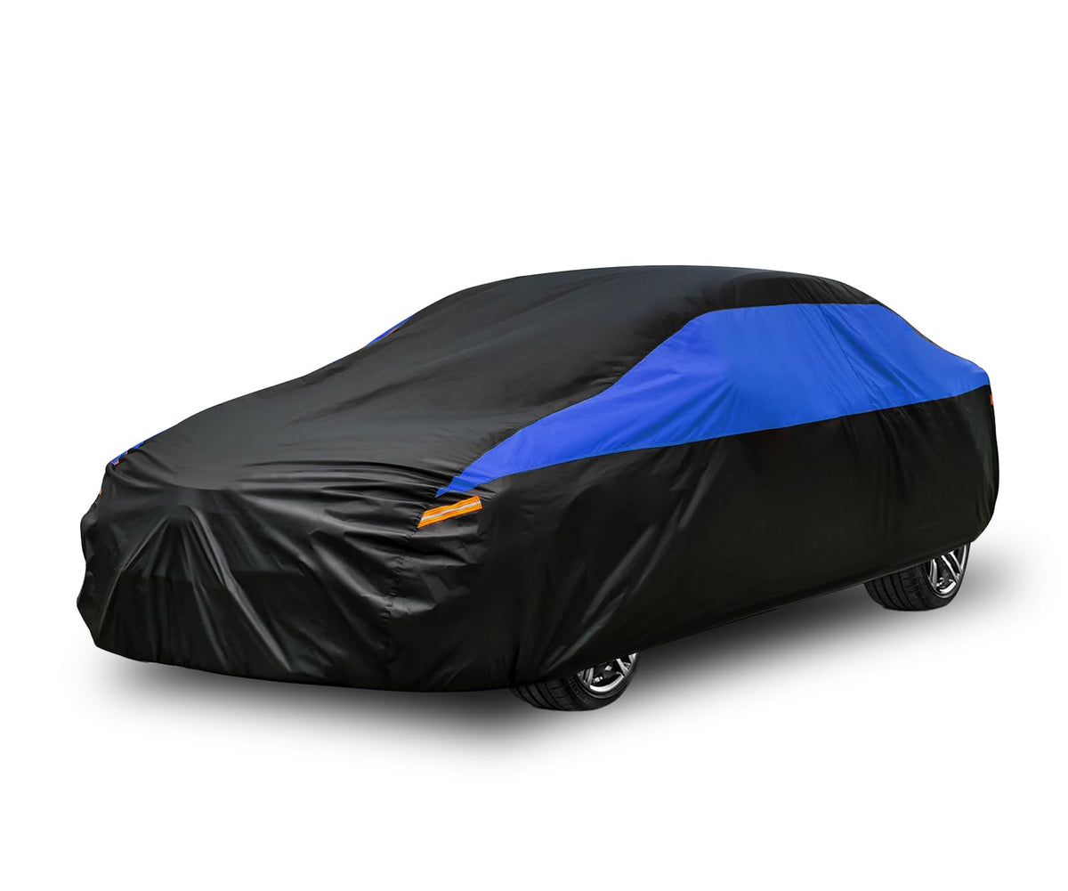 Gunhyi Car Cover For Automobiles All Weather Waterproof, Universal Fit Sedan Porsche 911, Toyota Corolla/Prius, Honda Civic, Sub