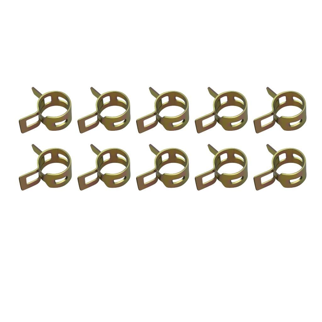 Strongthium 3/16 Fuel Line Hose Set with 10 Pieces Clamps Rubber Gas Tube for ATV Go-carts Mini Bikes 196cc 212cc 6.5hp 5.5hp 8h