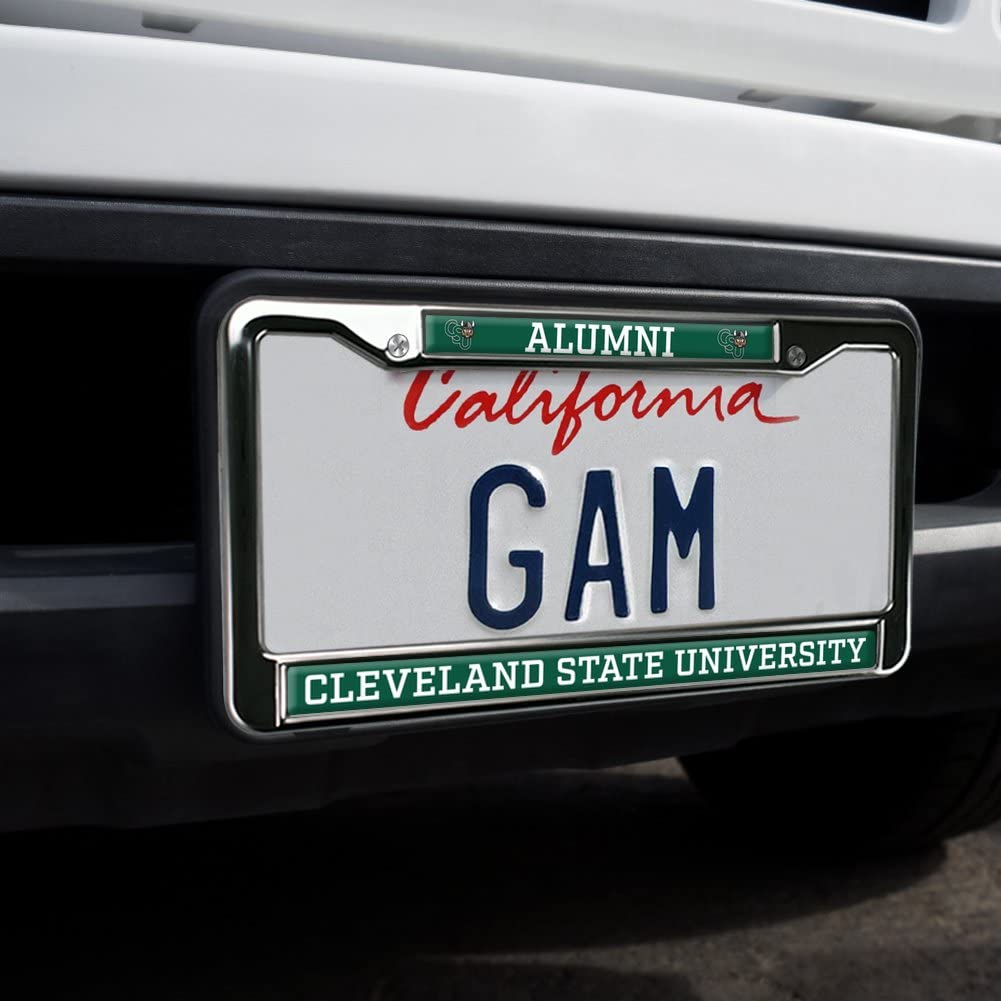 Cleveland State University Alumni Logo Full Size Standard License Plate Metal Frame