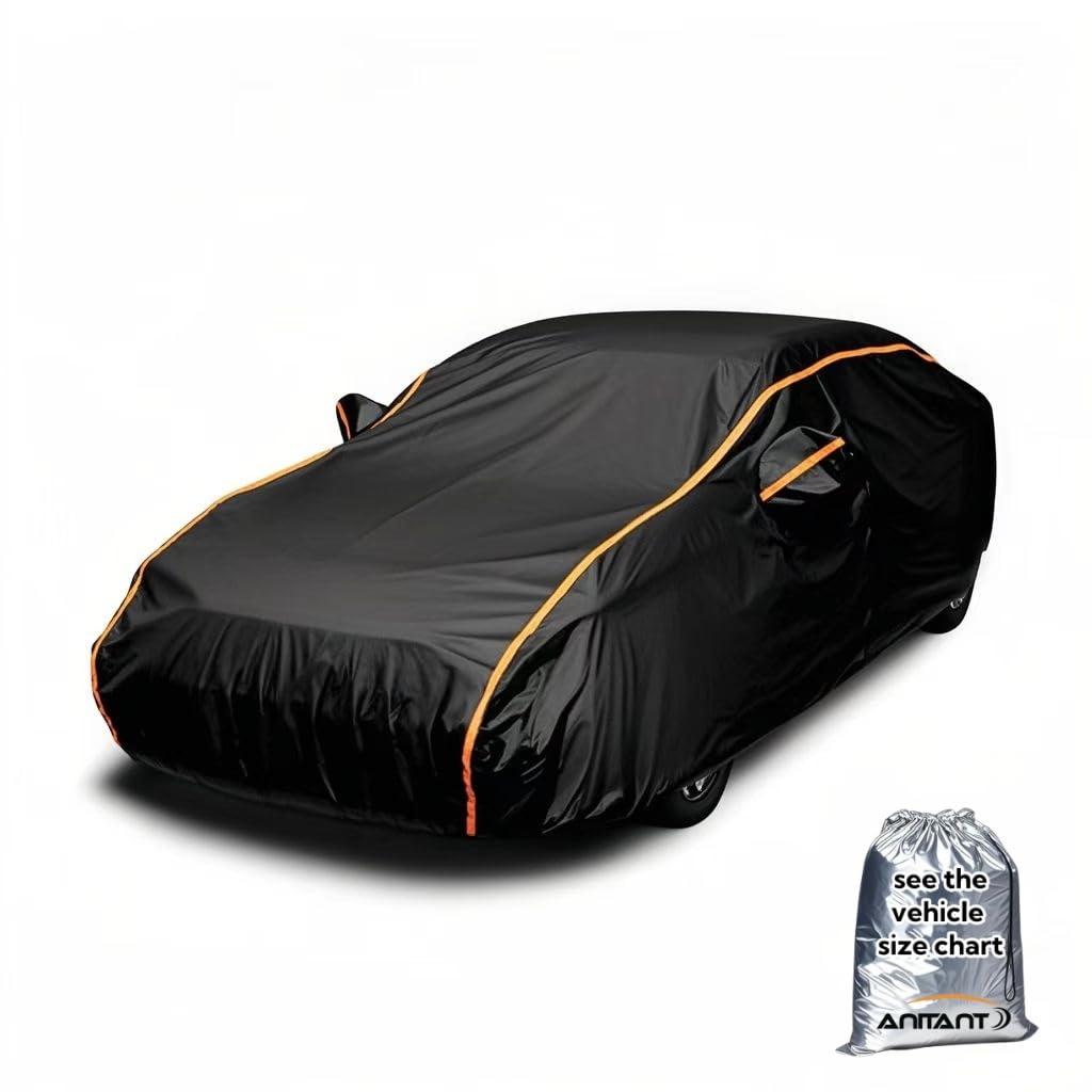 Anitant Waterproof Small Car Cover,Rain Protector Car Cover,Outdoor Car Cover,Car Covers For Automobiles All Weather Waterproof,