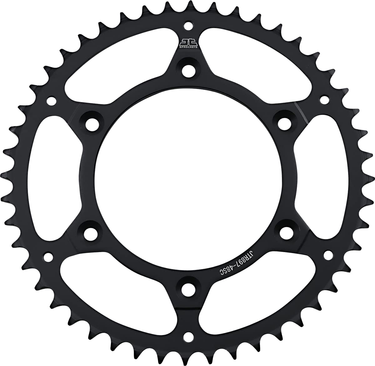 Jt Sprockets Jtr897.48Sc 48 Tooth Self Cleaning Lightweight Steel Rear Sprocket, Single