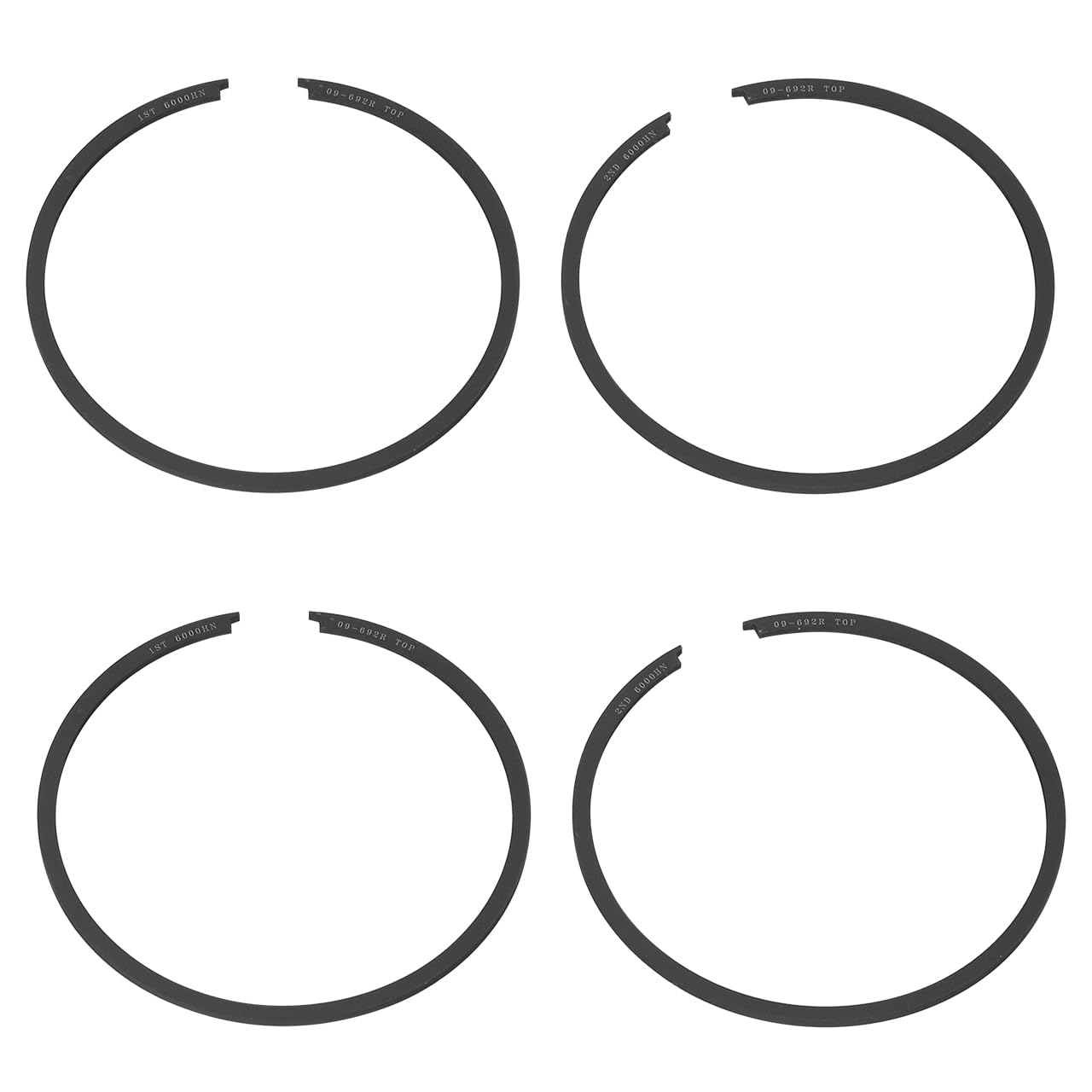 Spi, R09-692-02, 2 Sets Of .020 Over Bore Piston Rings For Arctic Cat Many 1976-2000 340 F/C Sleds 60.5Mm